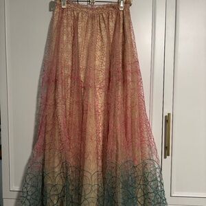 Anthropologie NWT maxi tool skirt